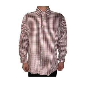 Michael Kors Men's Size 17 1/2 Gingham Long Sleeve Button Down Shirt‎